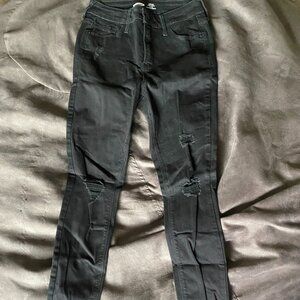New Black Old Navy Rockstar Super Skinny High-Rise Jeans 6